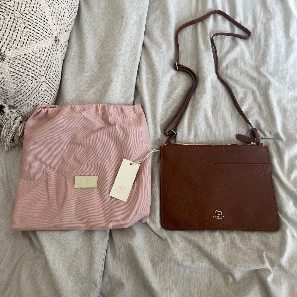 Radley London Brown Leather Crossbody Bag